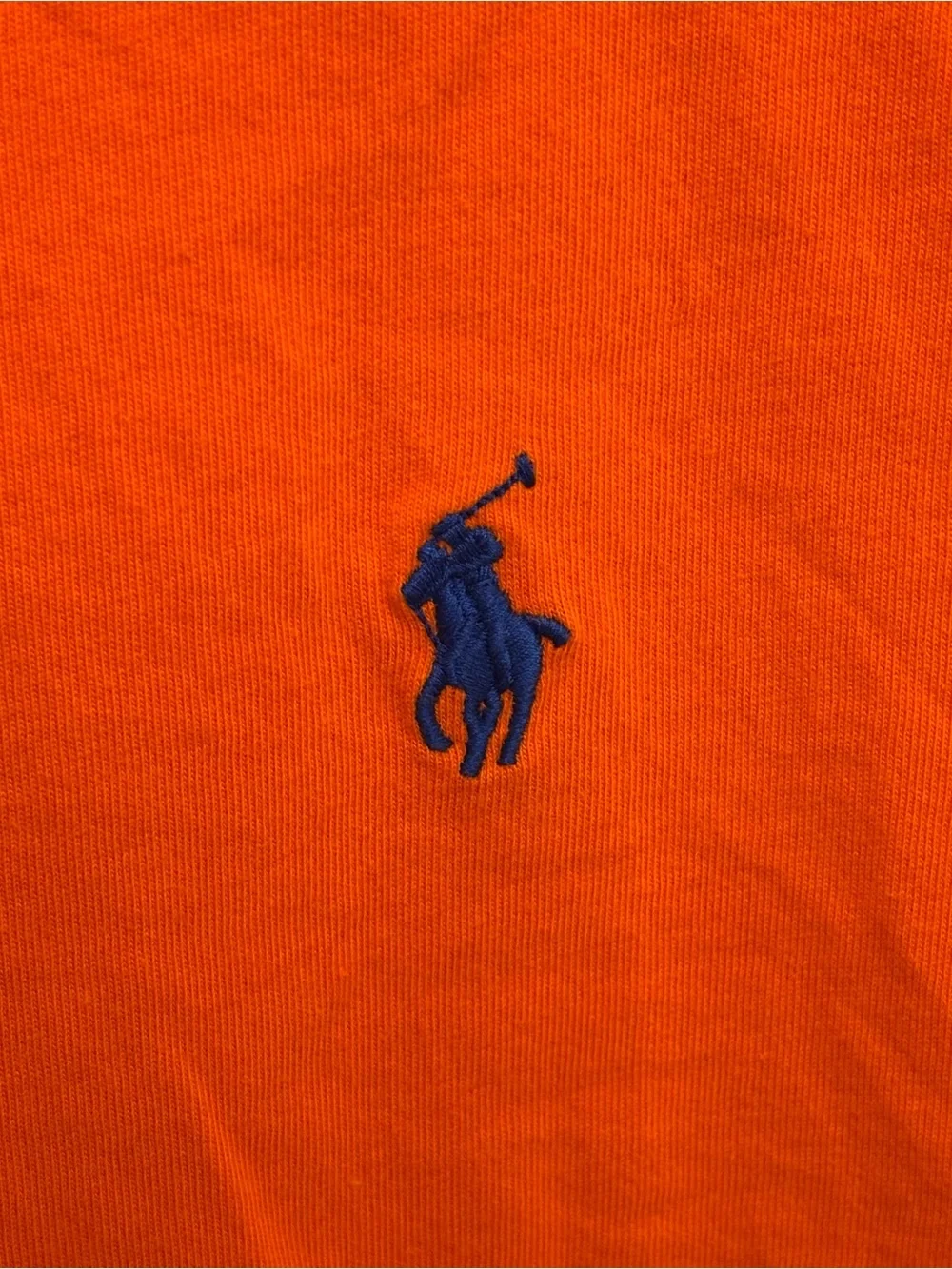 Polo Ralph Lauren Classic Logo Orange Blue T-Shirt Men’s U.S. Large